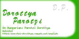 dorottya parotzi business card